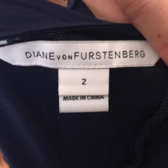 Diane Von Furstenberg Rosalie Midnight Navy Dress - Picture 9 of 13